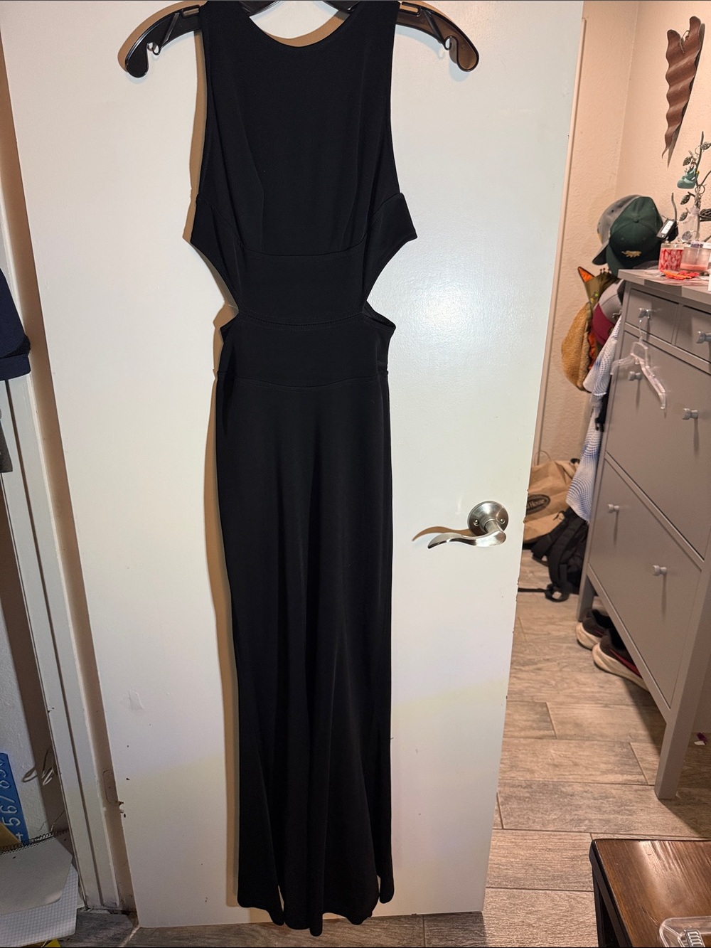 Black Cutout Maxi Dress - Elegant Evening Wear